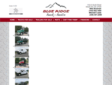 Tablet Screenshot of blueridgetruck.com